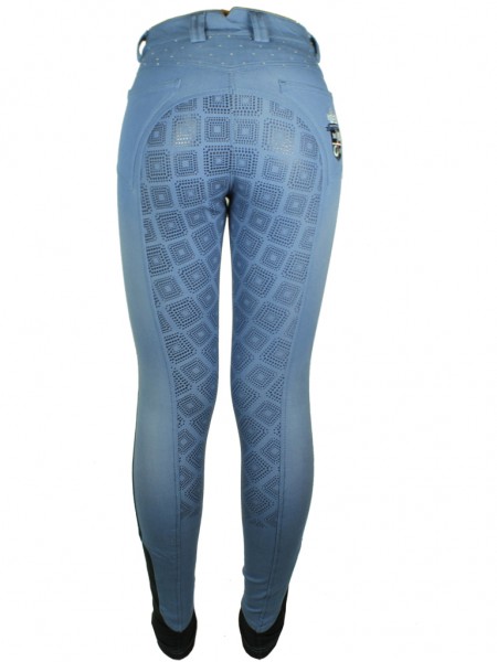Reithose Kristall Denim Powergrip